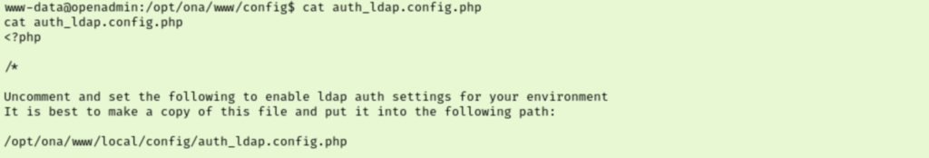 OpenAdmin - Shell 2