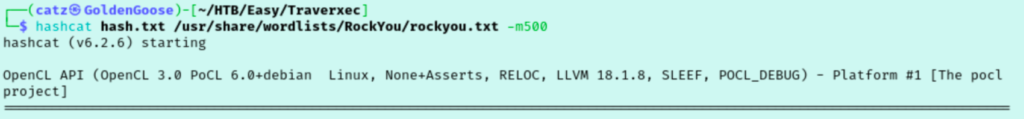 Traverxec - Hashcat 1